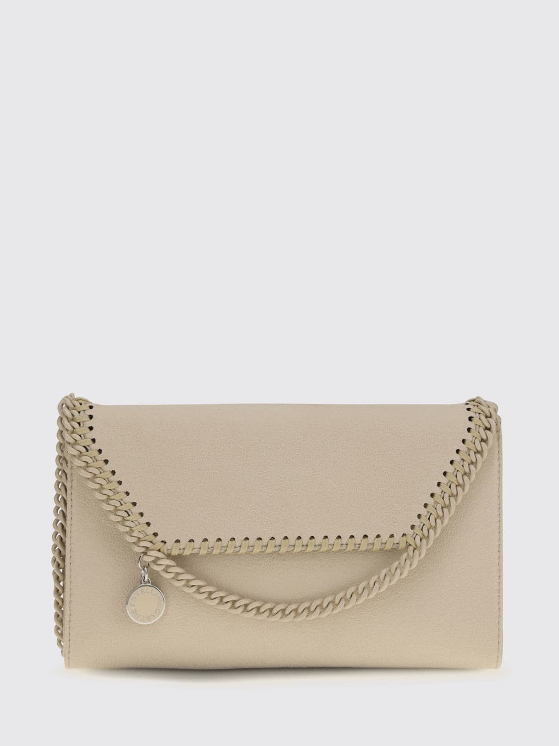 Stella Mccartney Pearl-Coloured Falabella Eco Alter Mat Wallet on Chain