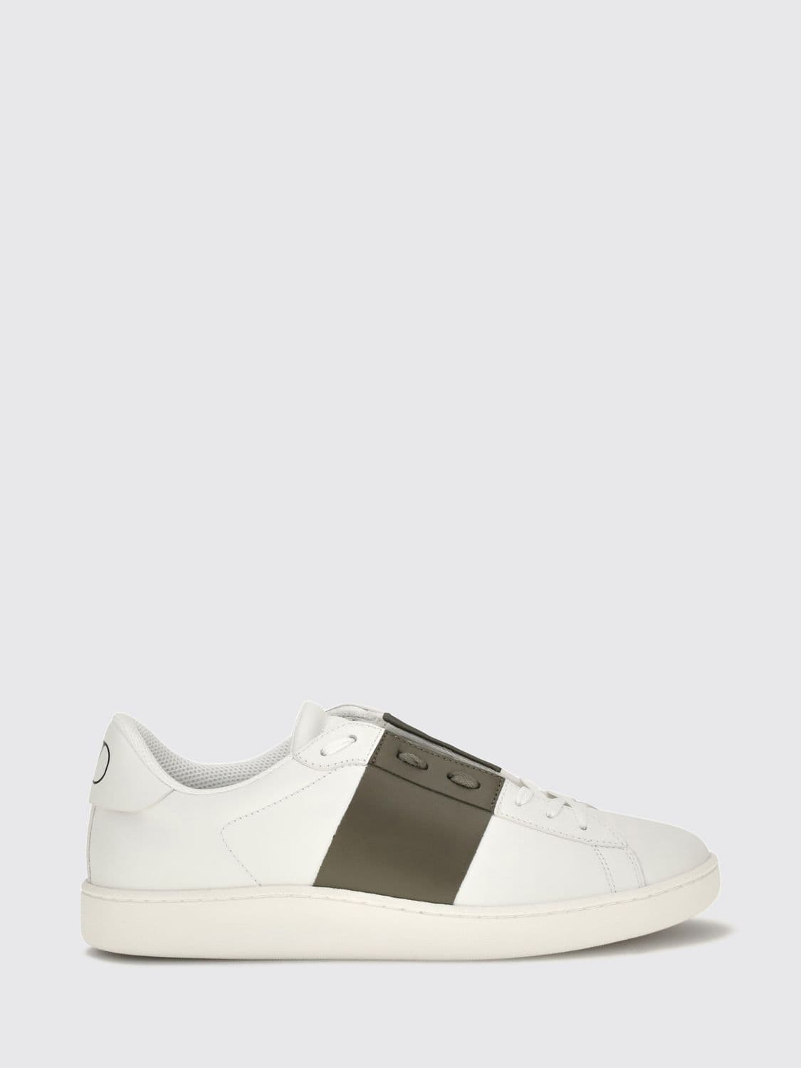 Valentino Garavani Open Calf Leather Sneakers with VLogo Signature