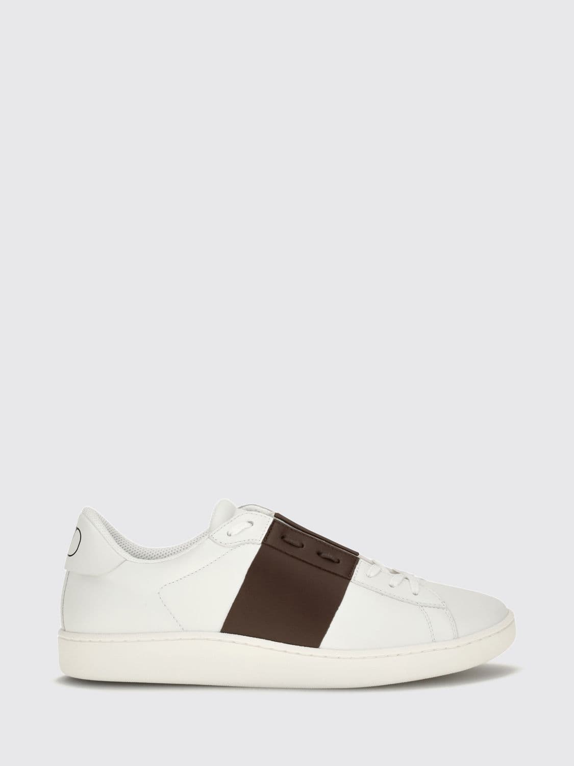 Valentino Garavani Open Calf Leather Sneakers with VLogo Signature