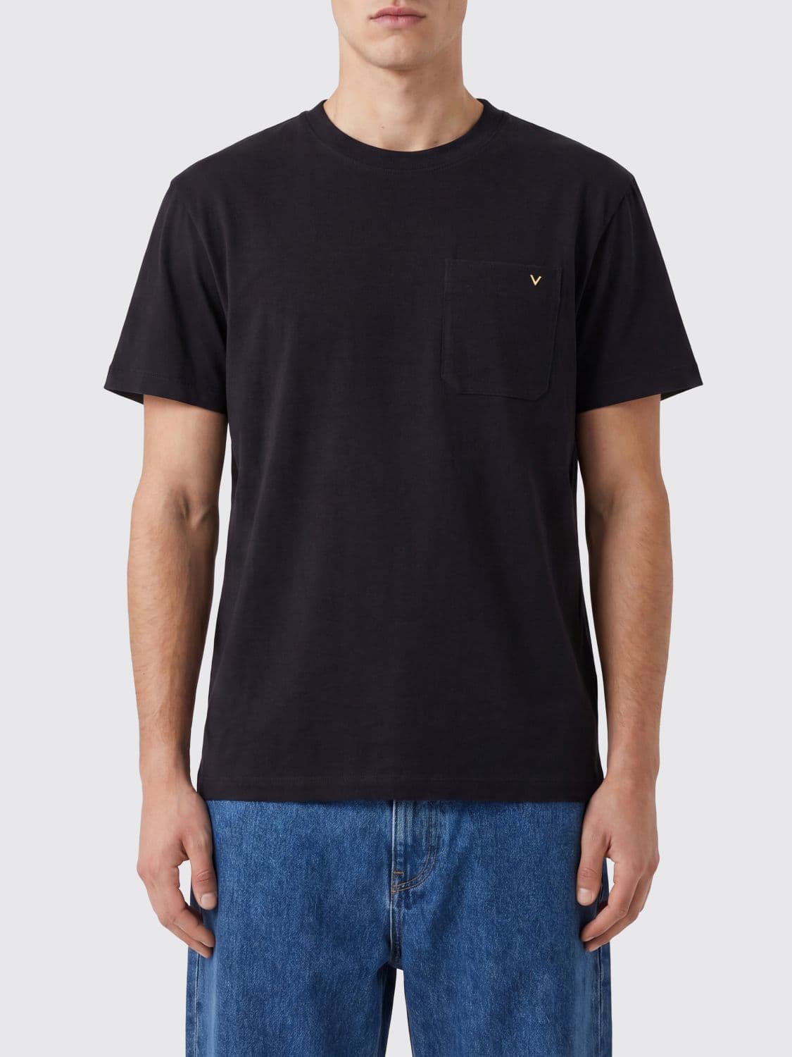 Valentino Slim Fit VLogo Signature Cotton Pocket T-shirt