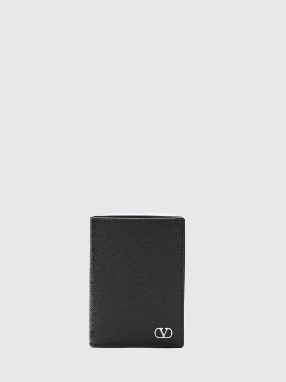 Valentino Garavani VLogo Signature Grained Calfskin Bifold Wallet