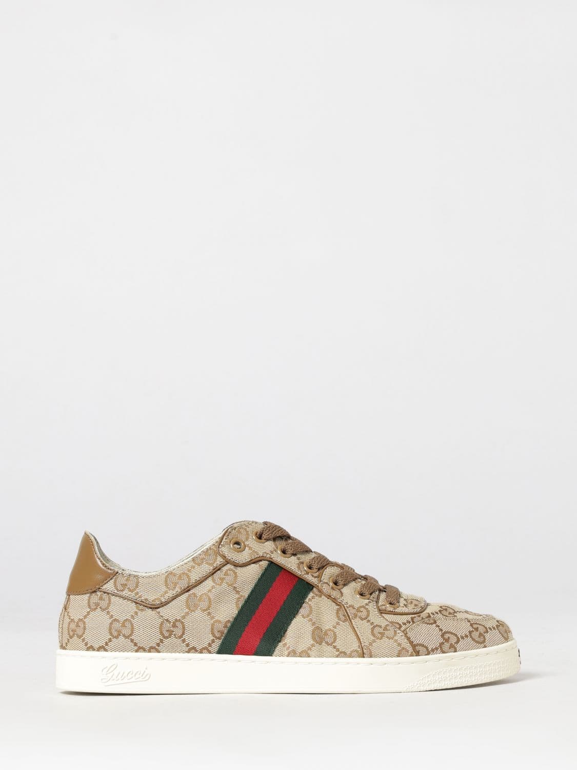Gucci Stretch GG Monogram Jacquard Sneakers with Striped Detail