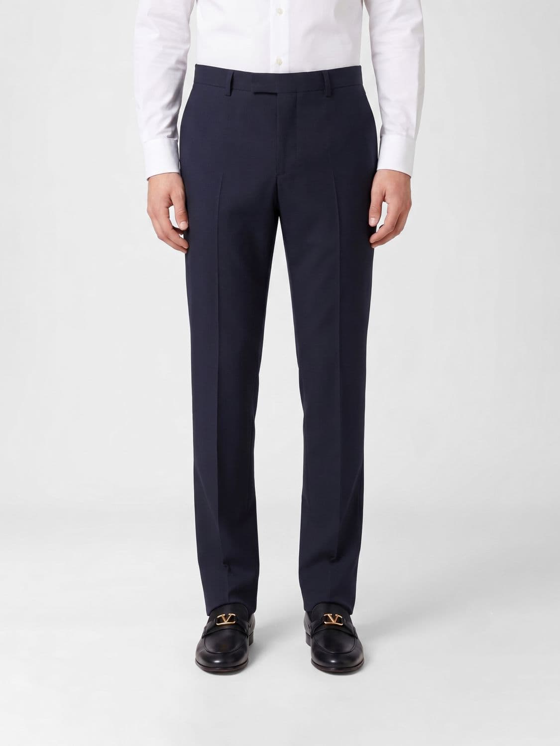 Valentino Garavani Slim Fit Wool Blend Tailored Trousers · 50