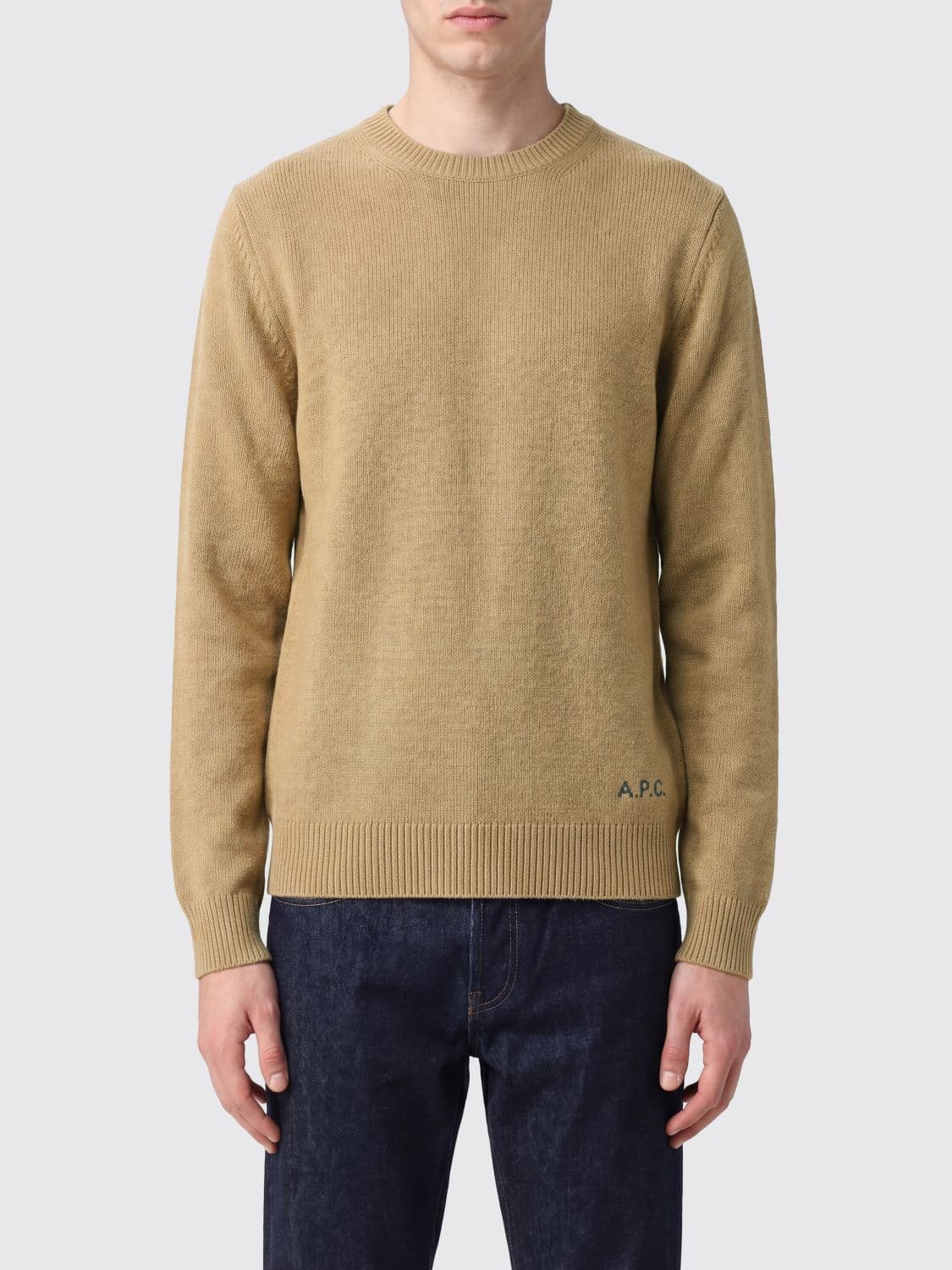 A.p.c. A. P.C. Crewneck Wool Jumper with Embroidered Logo