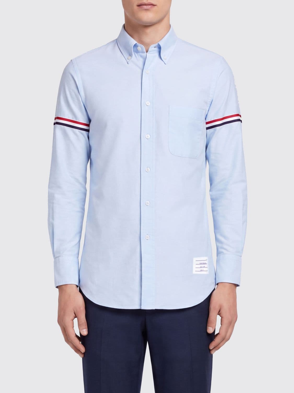 Thom Browne Long-Sleeved Cotton Button-Down Shirt · 2