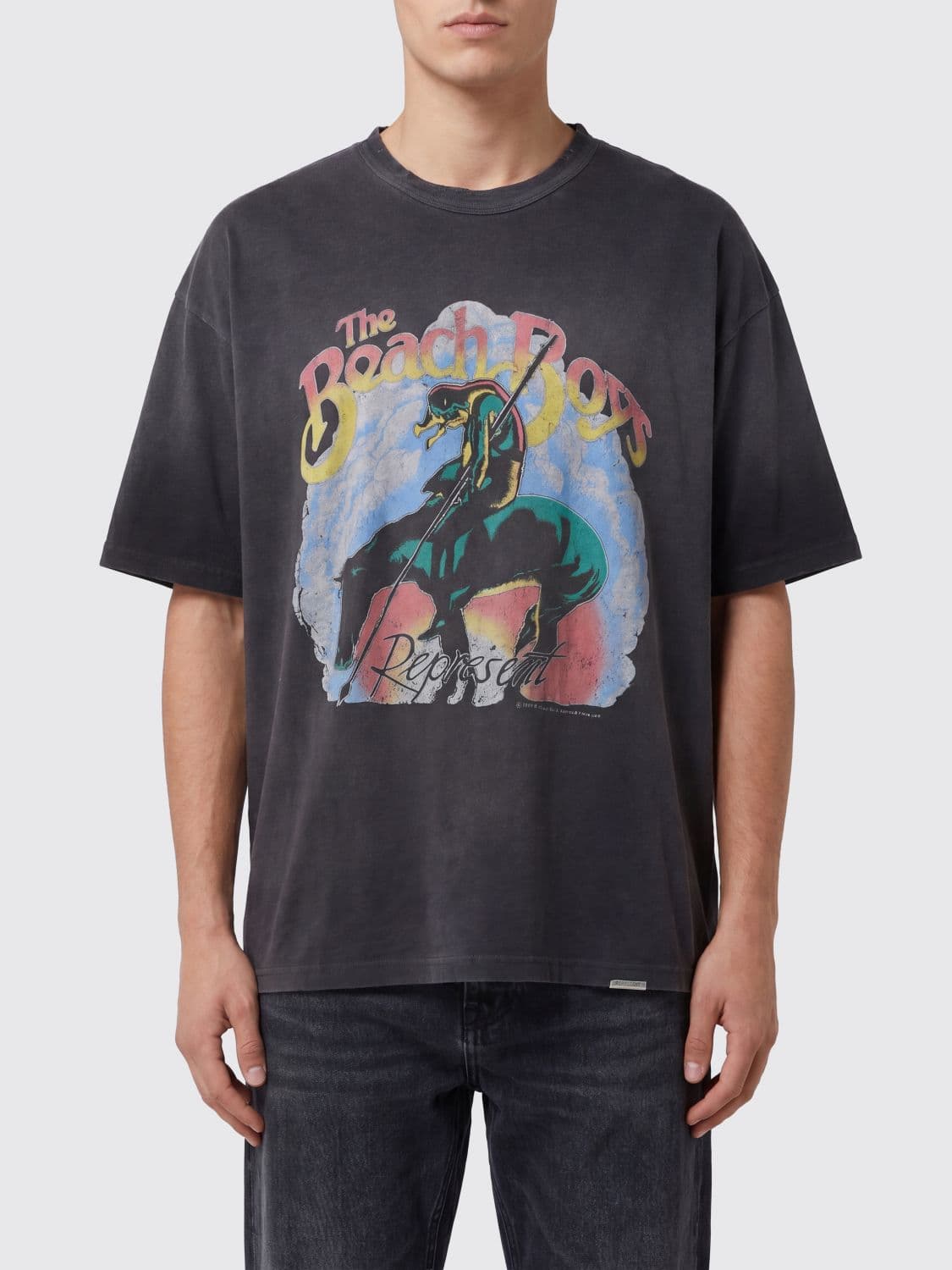Represent Rock Graphic Print Organic Cotton and Hemp-Blend T-shirt