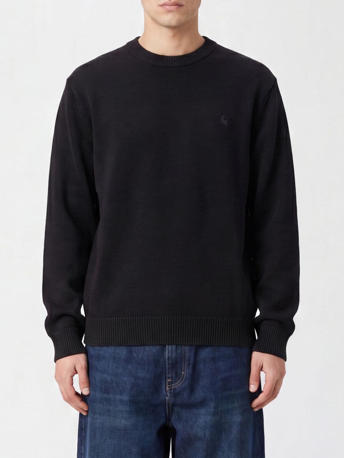Carhartt Wip Crewneck Cotton Jumper with Embroidered Logo