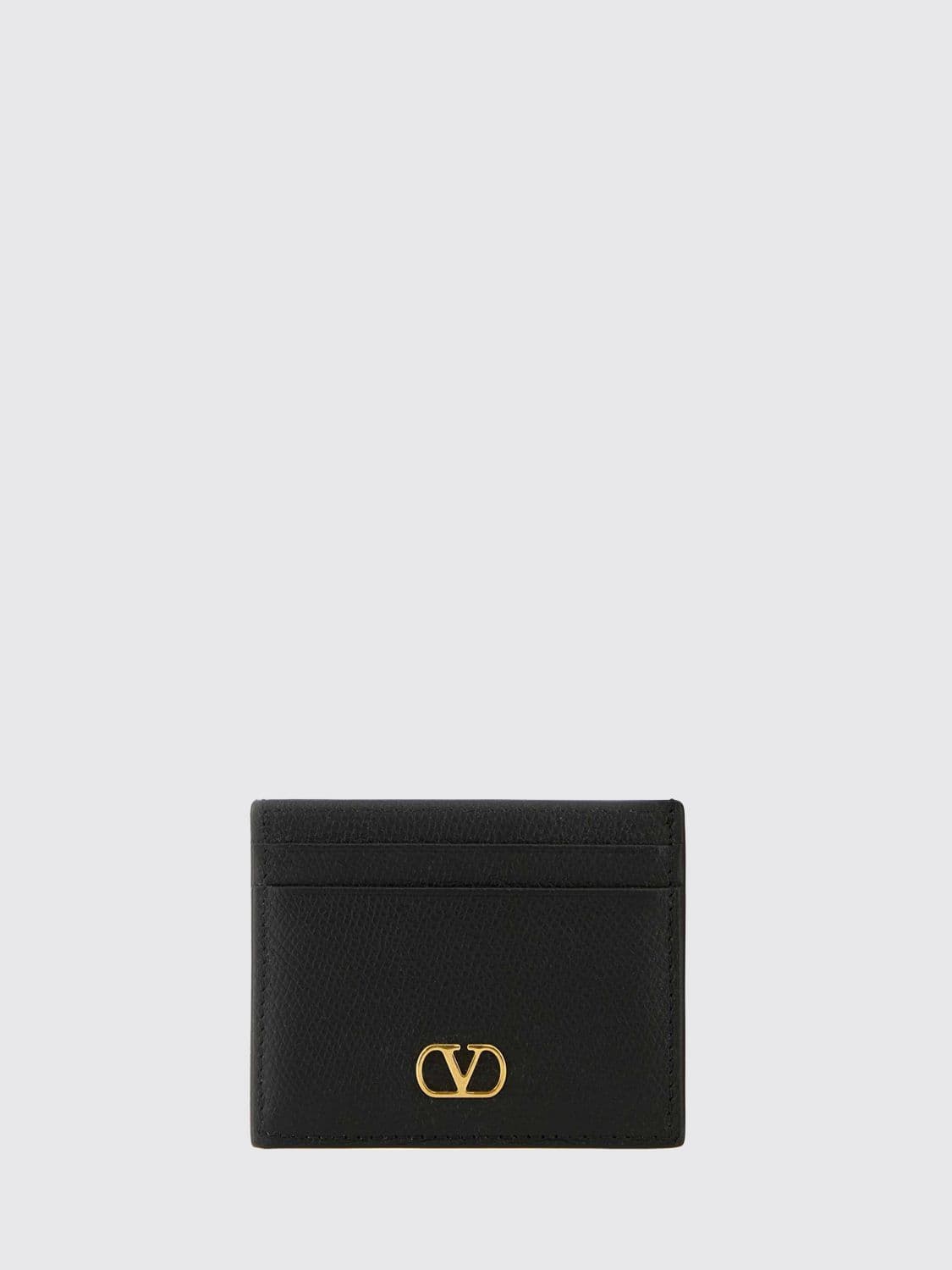 Valentino Garavani VLogo Signature Calfskin Leather Card Holder with Five Slots