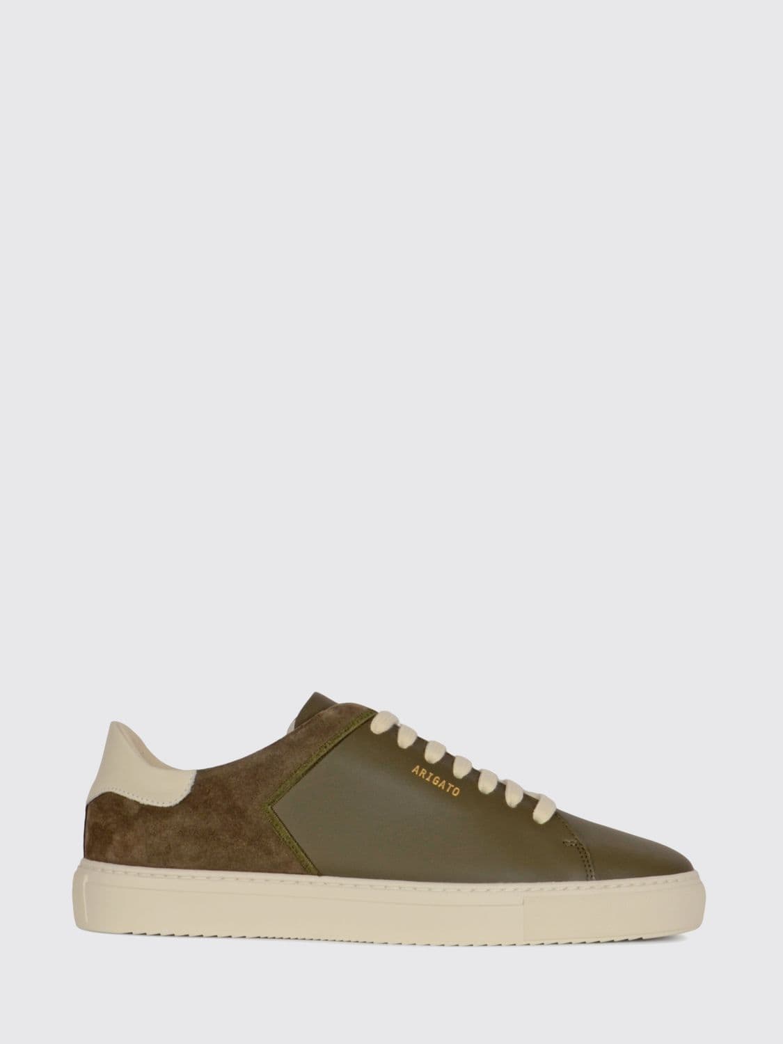 Axel Arigato Clean 90 Split Bicolour Leather and Suede Low-Top Trainers
