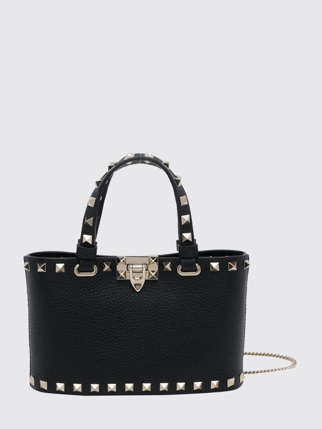 Valentino Garavani Rockstud Grained Calf Leather Mini Handbag · OS