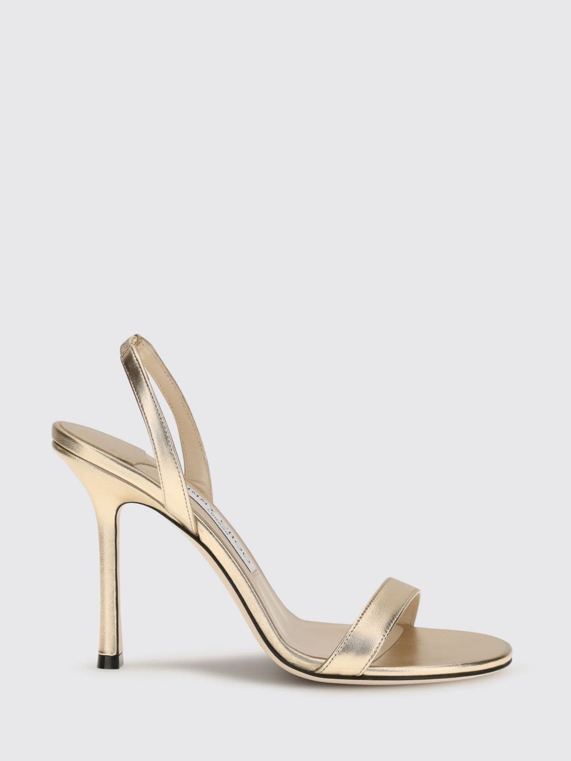 Jimmy Choo Jenn Laminated Leather High Heel Slingback Sandals