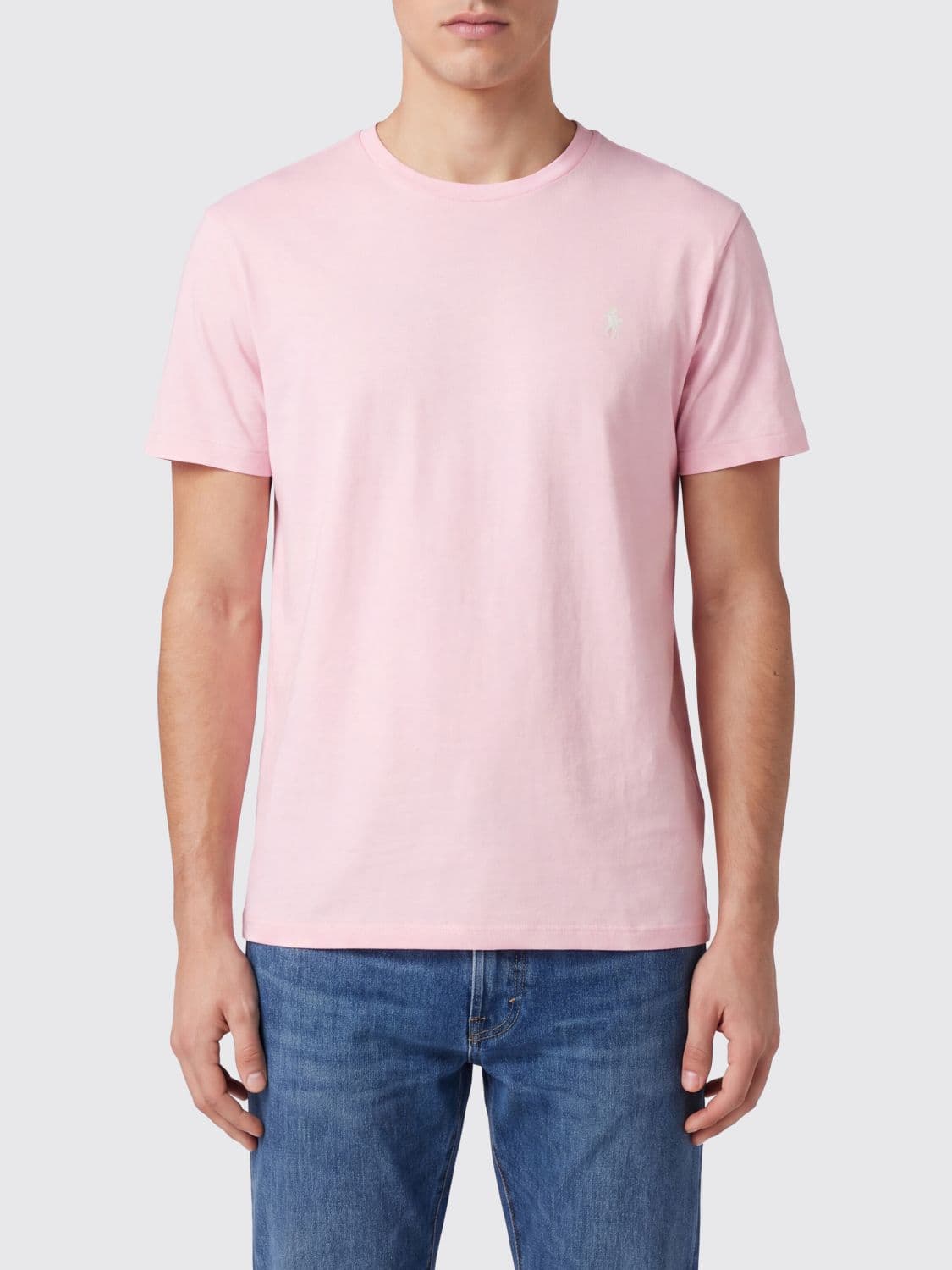 Polo Ralph Lauren Slim Fit Cotton T-shirt with Embroidered Logo and Crew Neck · XL