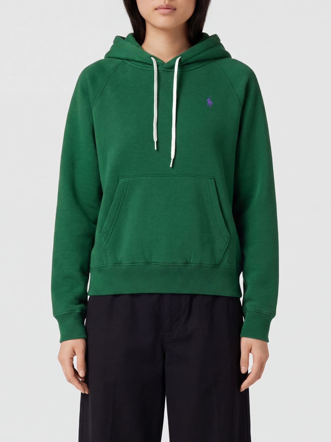 Polo Ralph Lauren Relaxed Fit Cotton Blend Hoodie with Logo
