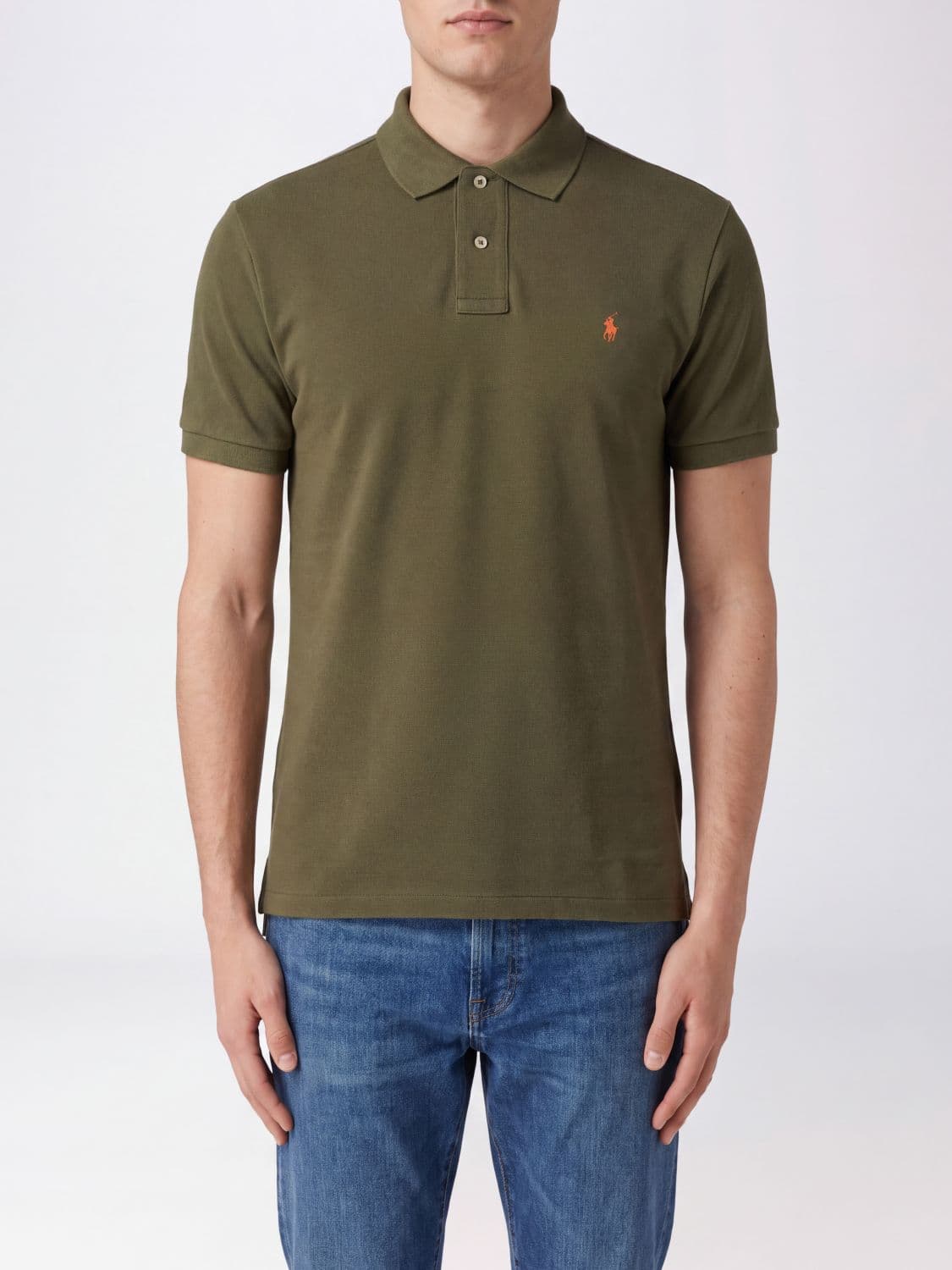 Polo Ralph Lauren Short-Sleeve Cotton Polo Shirt with Contrasting Embroidered Logo · XXL