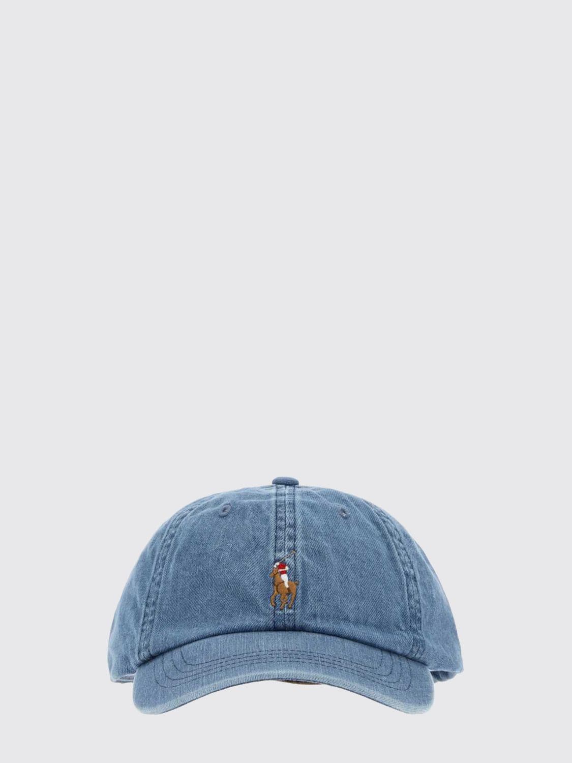 Polo Ralph Lauren Cotton Denim Baseball Cap with Logo · OS