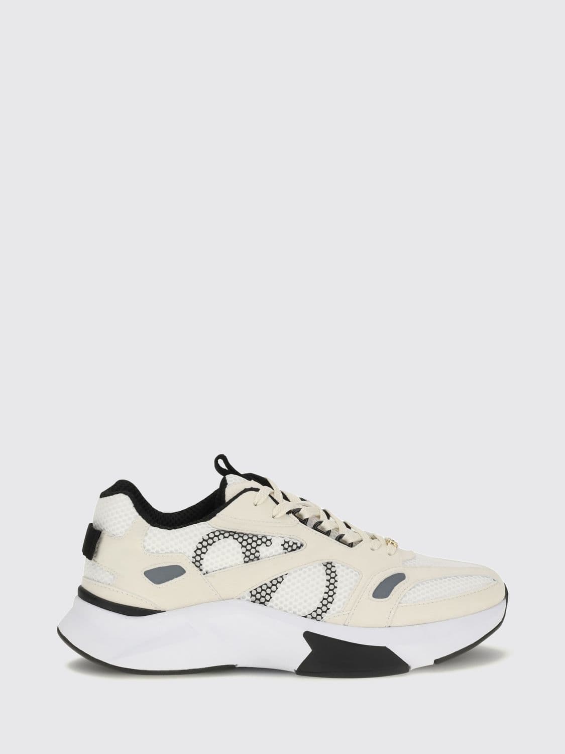 Valentino Garavani Demivee Low-Top Trainers in Mesh and Suede with VLogo Signature