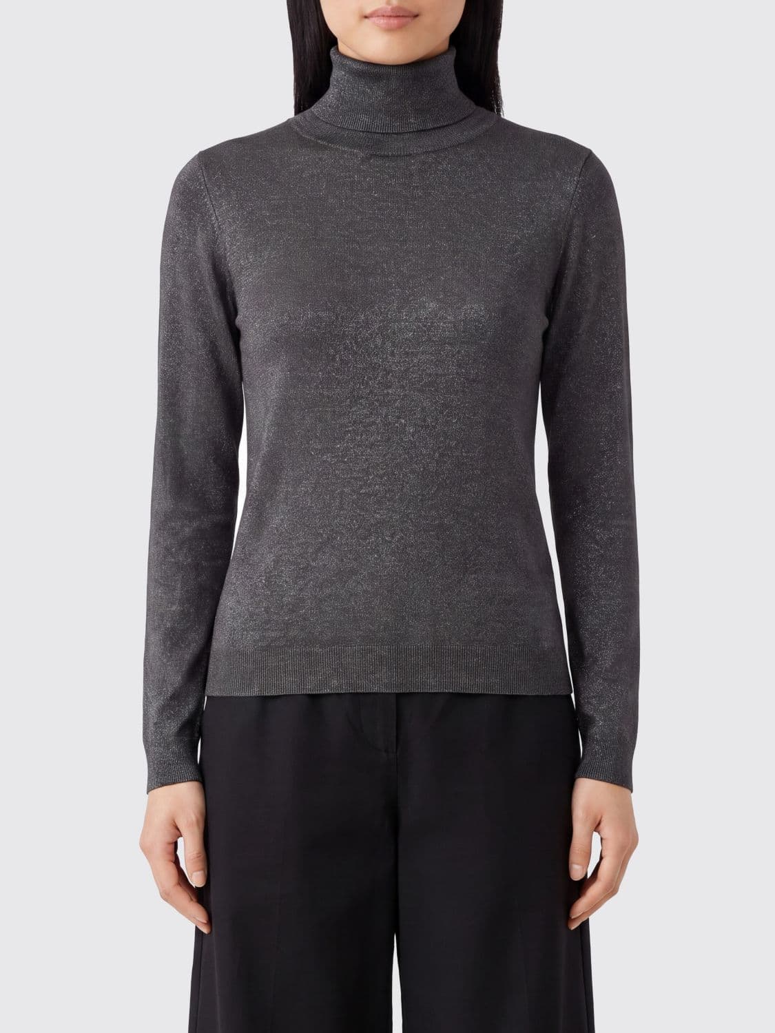 Brunello Cucinelli Slim Fit Long-Sleeved Cashmere and Silk Turtleneck Jumper