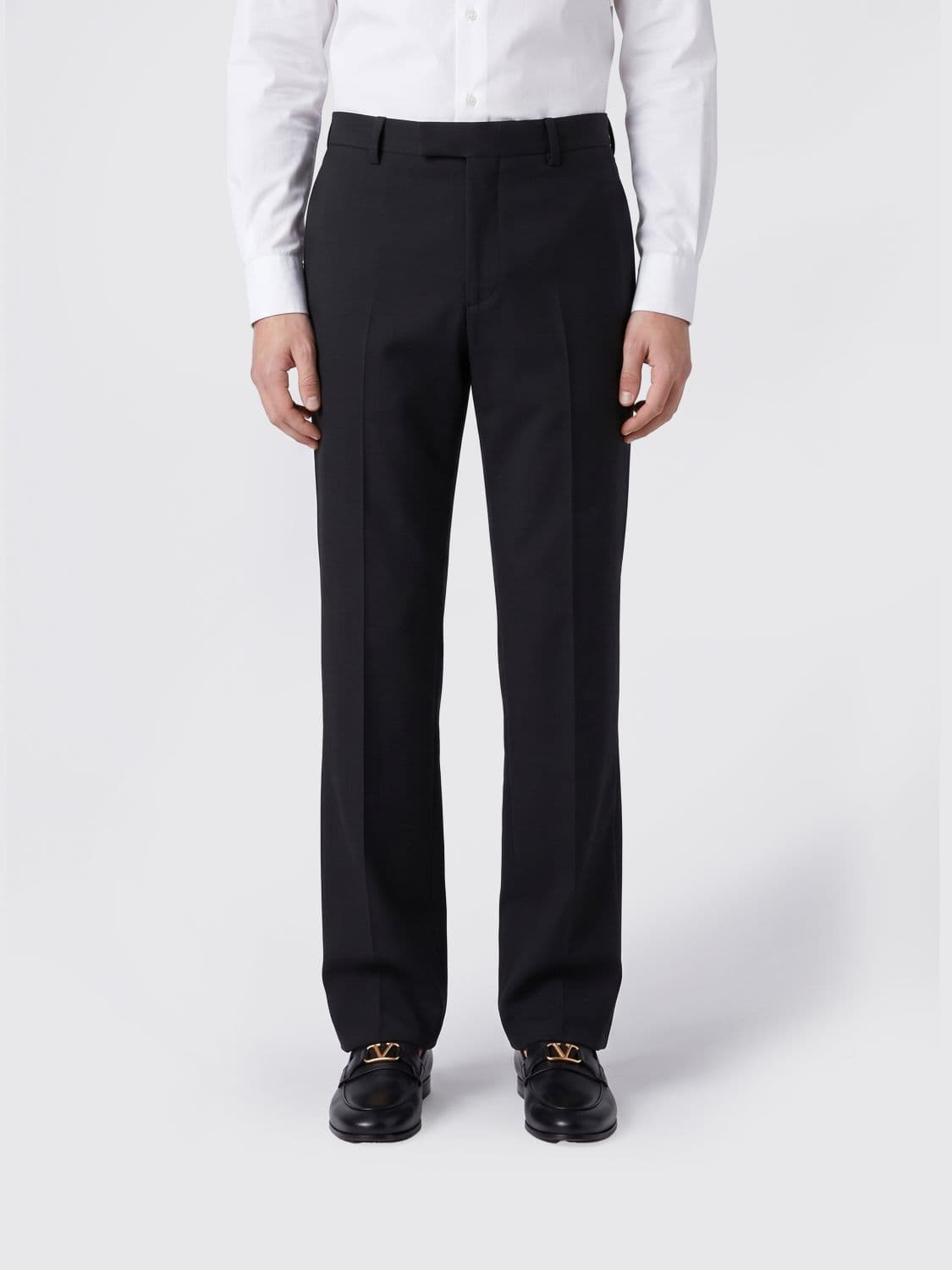 Valentino Garavani Slim Fit Tailored Merino Wool Trousers