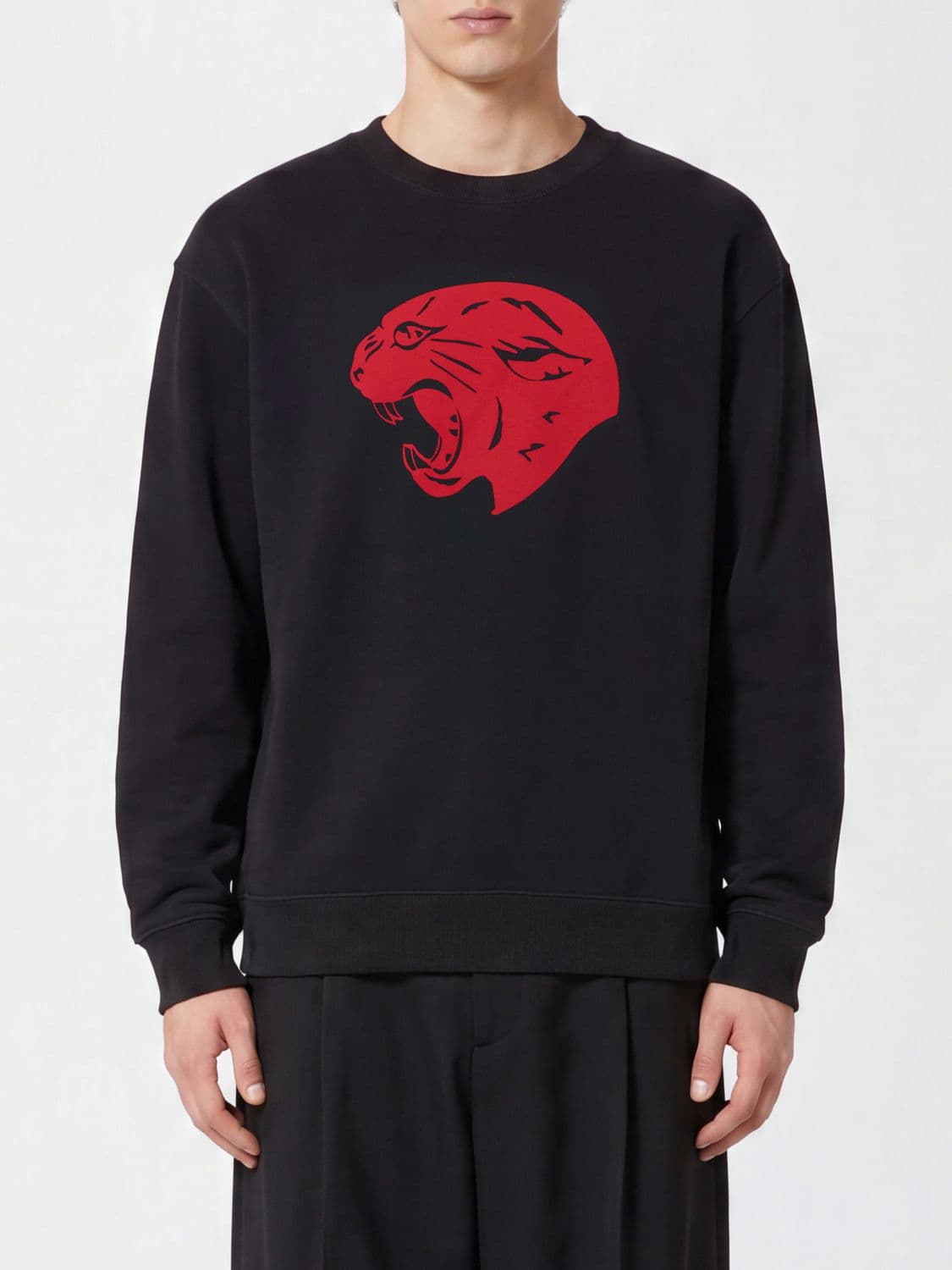 Valentino Crewneck Cotton Sweatshirt with Graphic Print and Logo