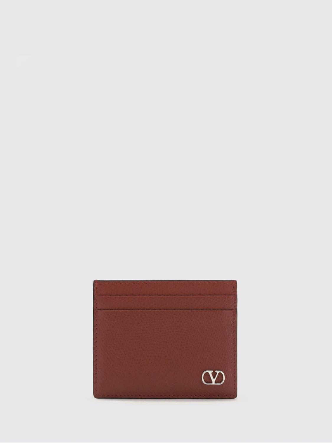 Valentino Garavani VLogo Signature Calf Leather Flat Card Holder