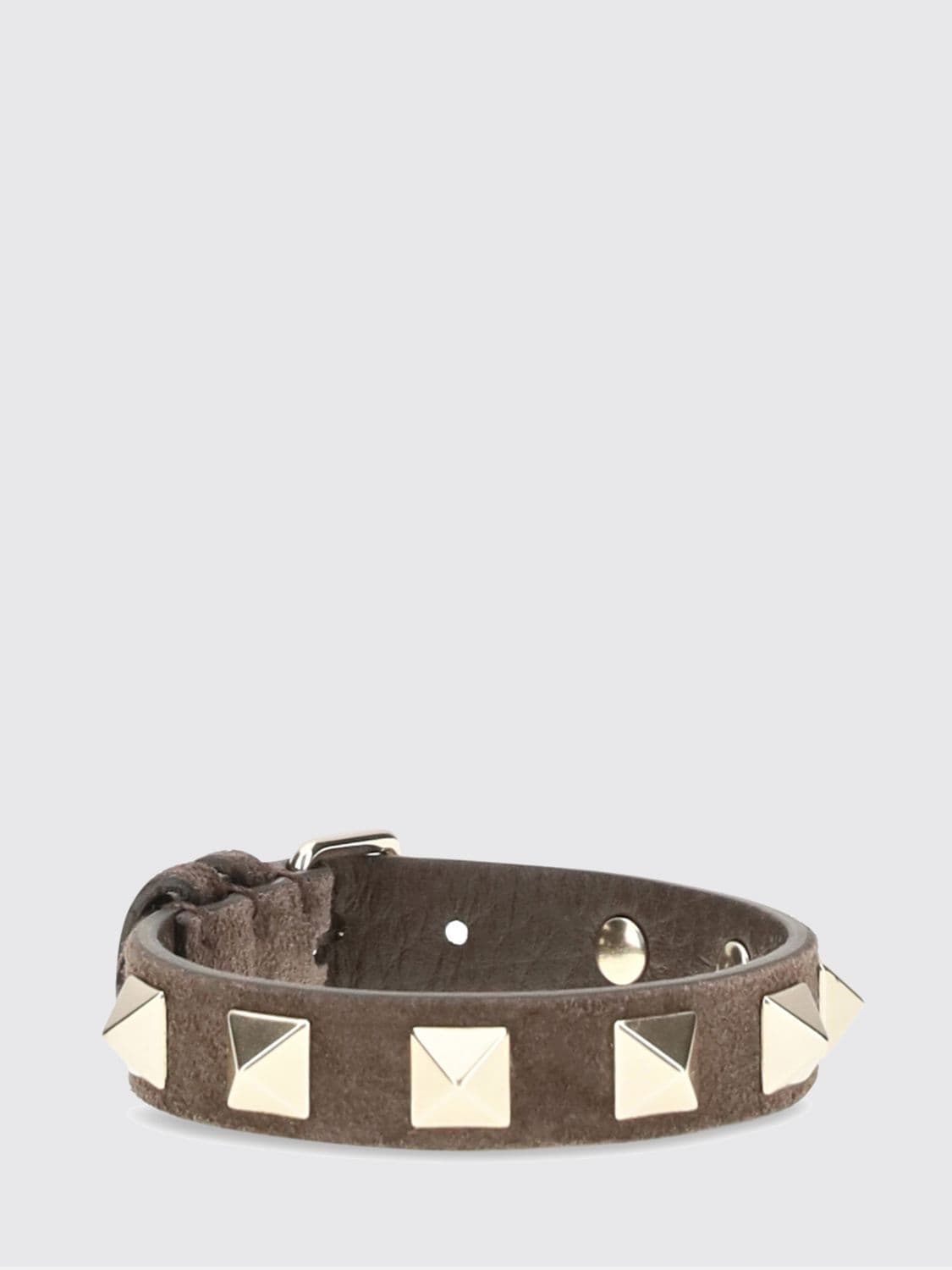 Valentino Garavani Rockstud Suede Leather Bracelet with Studs · OS