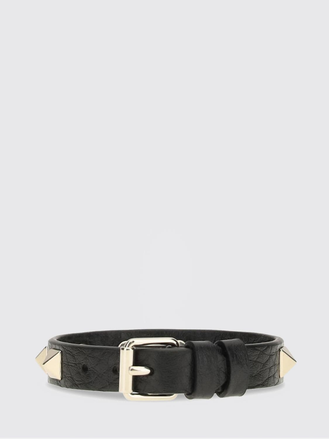 Valentino Garavani Rockstud Grained Calfskin Leather Bracelet · OS
