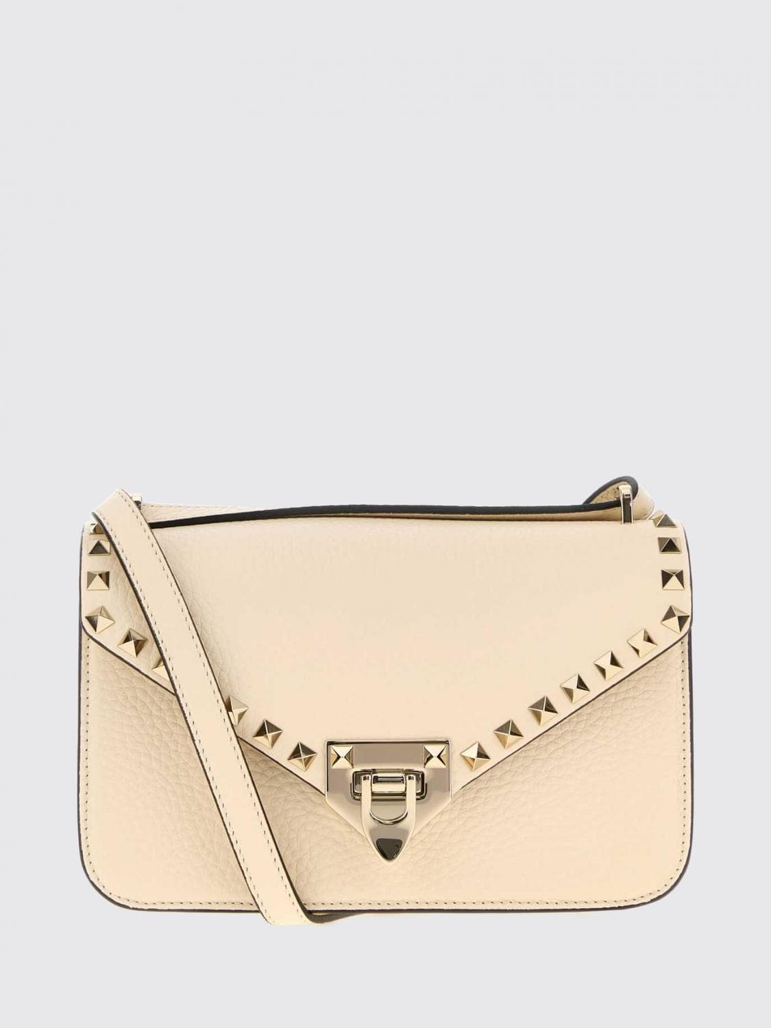 Valentino Garavani Rockstud Grained Calfskin Mini Crossbody Bag · OS