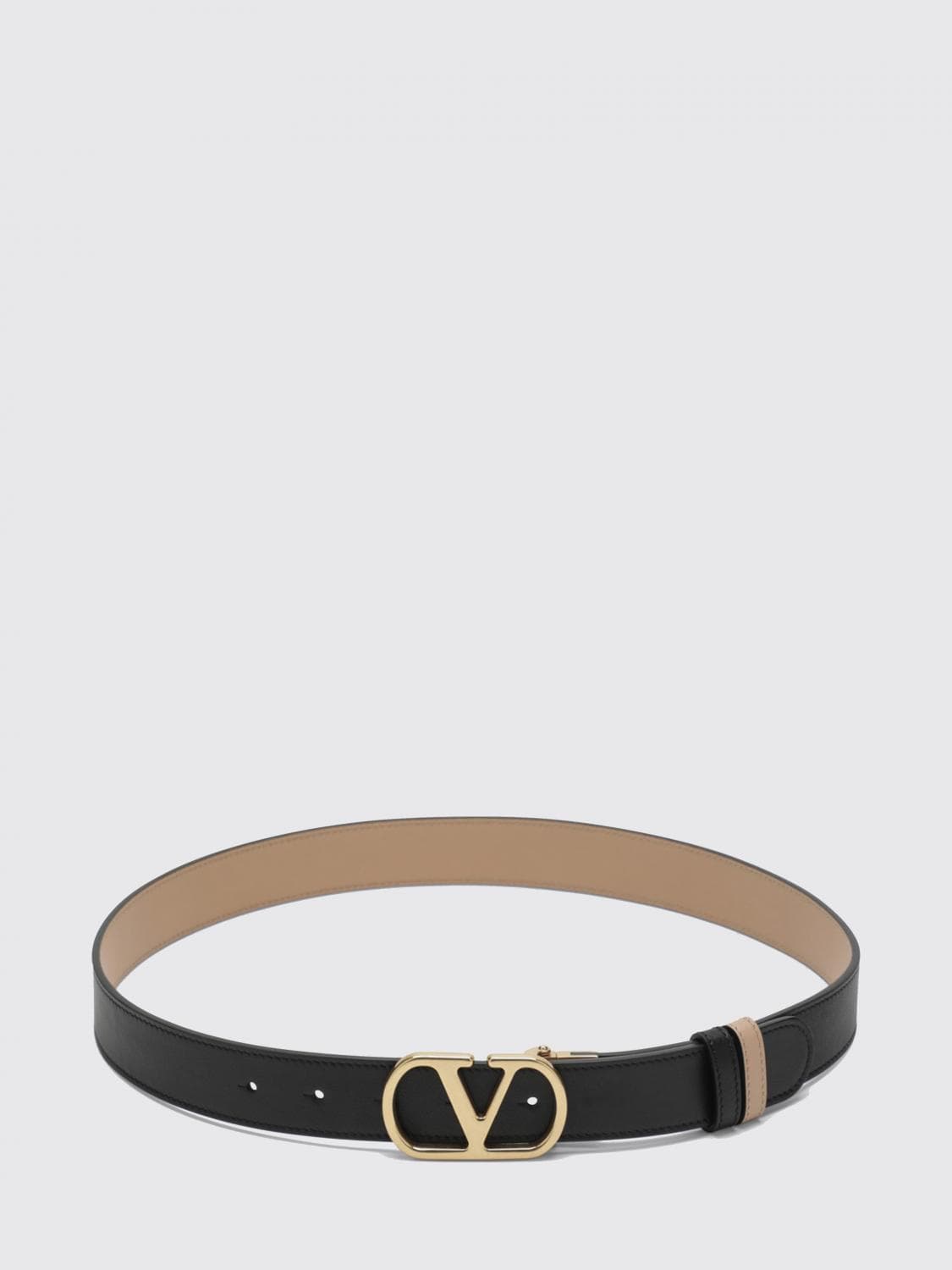 Valentino Garavani VLogo Signature Reversible Smooth Calf Leather Belt