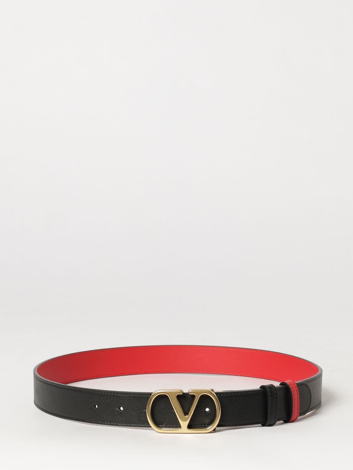 Valentino Garavani VLogo Signature Reversible Smooth Calf Leather Belt