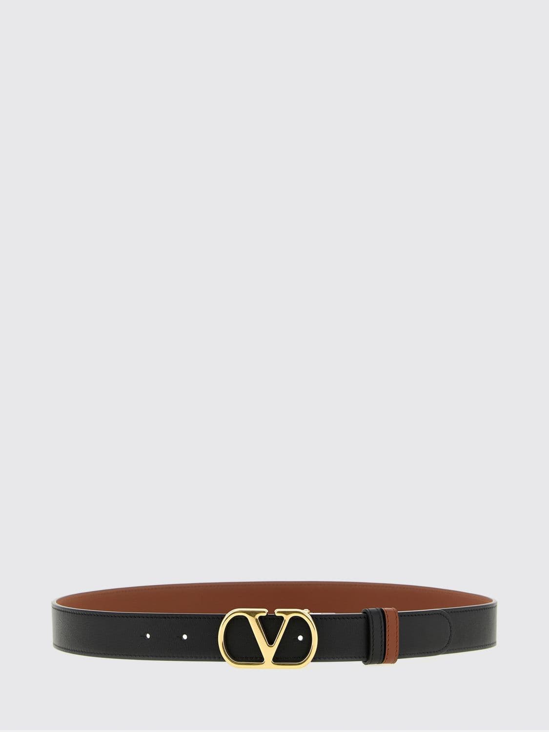 Valentino Garavani VLogo Signature Reversible Smooth Calf Leather Belt