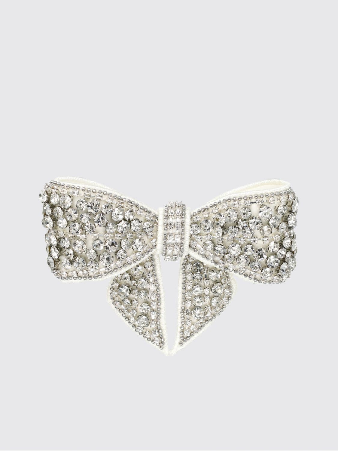 Self-Portrait Hair Clip with Embroidery and Crystal Embellishment · OS