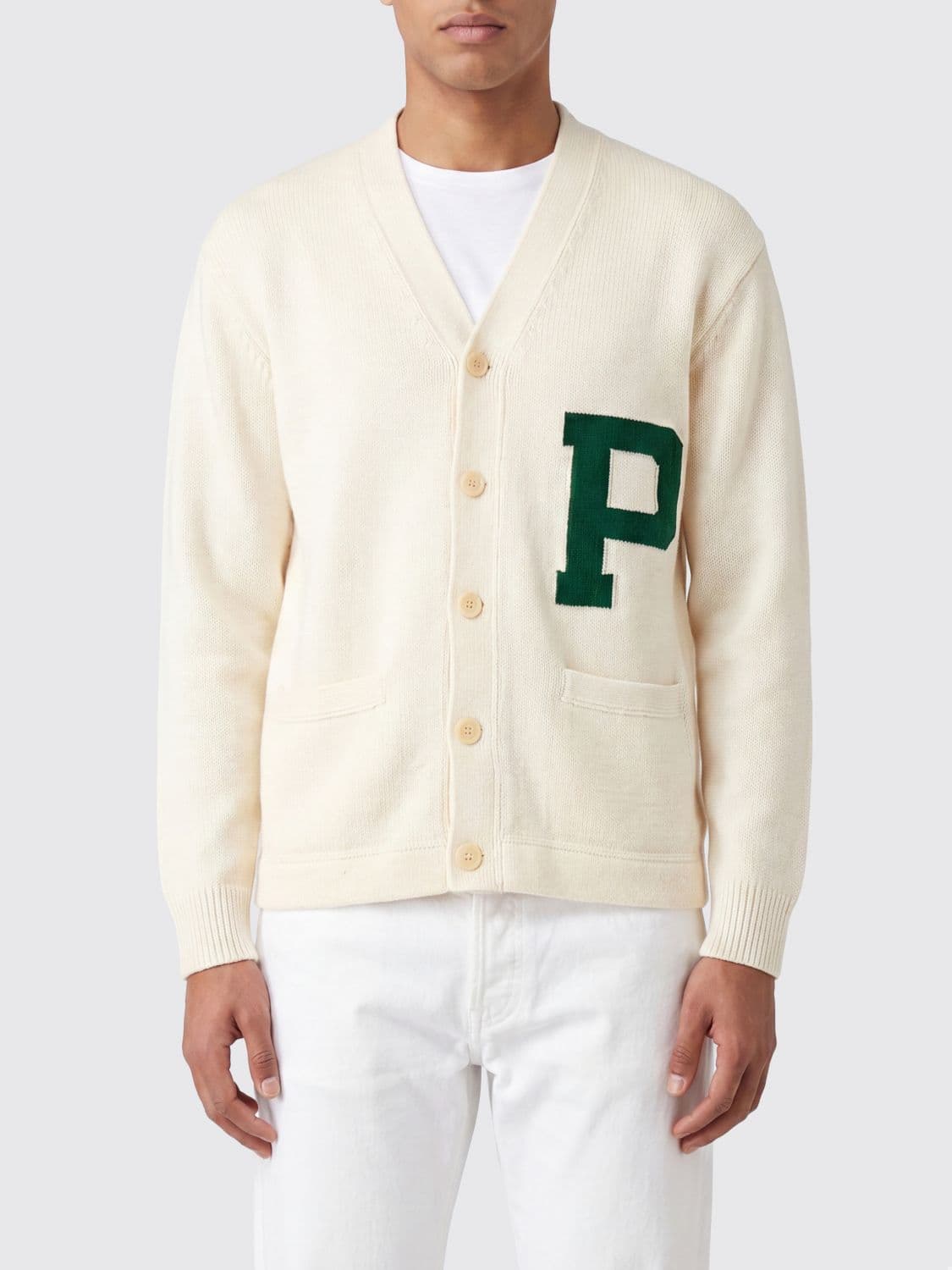 Polo Ralph Lauren V-Neck Cotton Cardigan with Logo