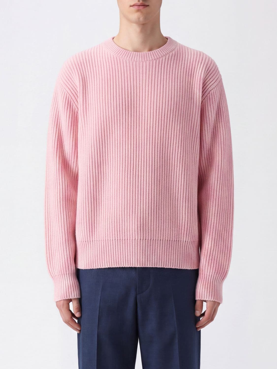 Jil Sander Long-Sleeved Crewneck Jumper in Pure Wool