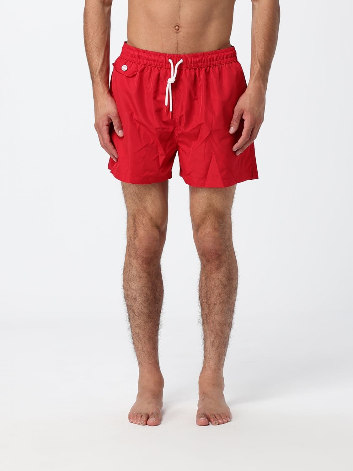 Kiton Polyester Swim Shorts with Elasticated Waist