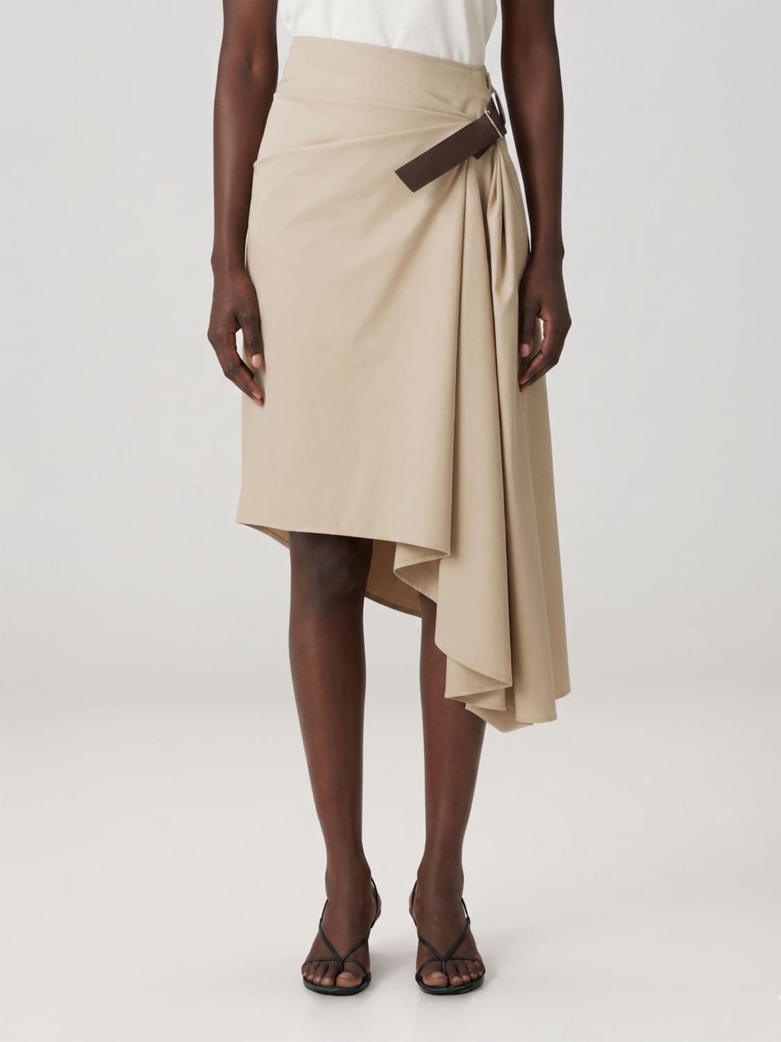 Loewe Skirt Woman color Beige · 36