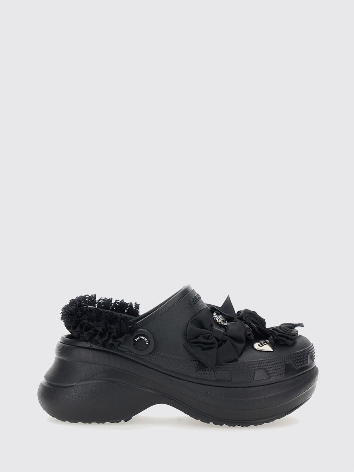 Balenciaga x Crocs Jibbitz EVA Mules with Platform and Decorative Studs · 39