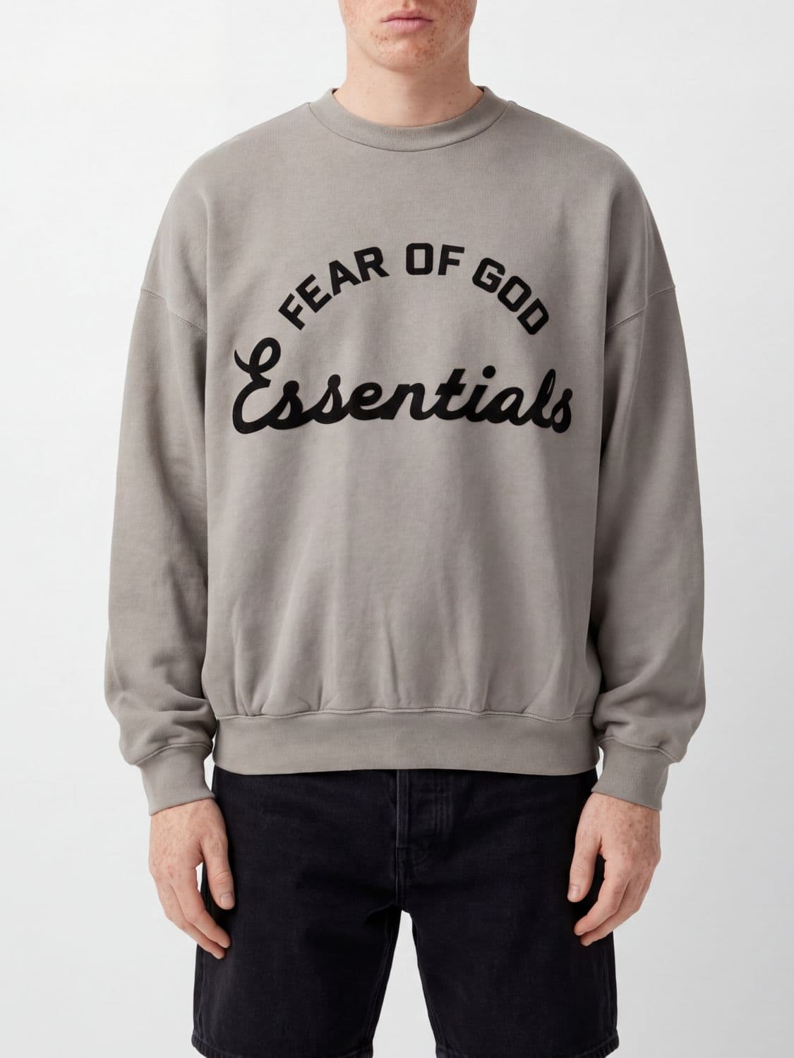Fear Of God Crewneck Cotton Jumper with Contrast Logo