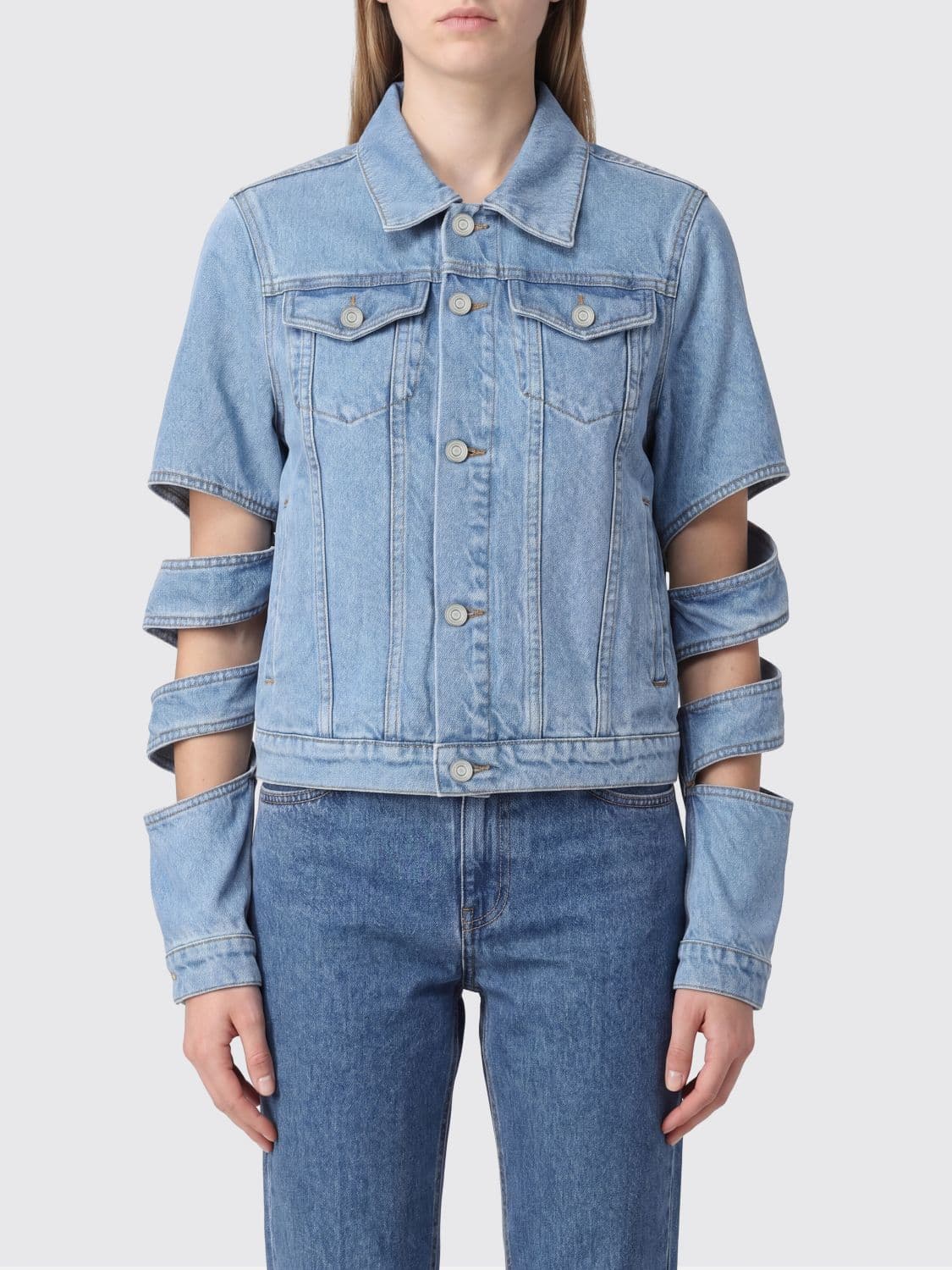 Coperni Blazer Woman color Gnawed Blue