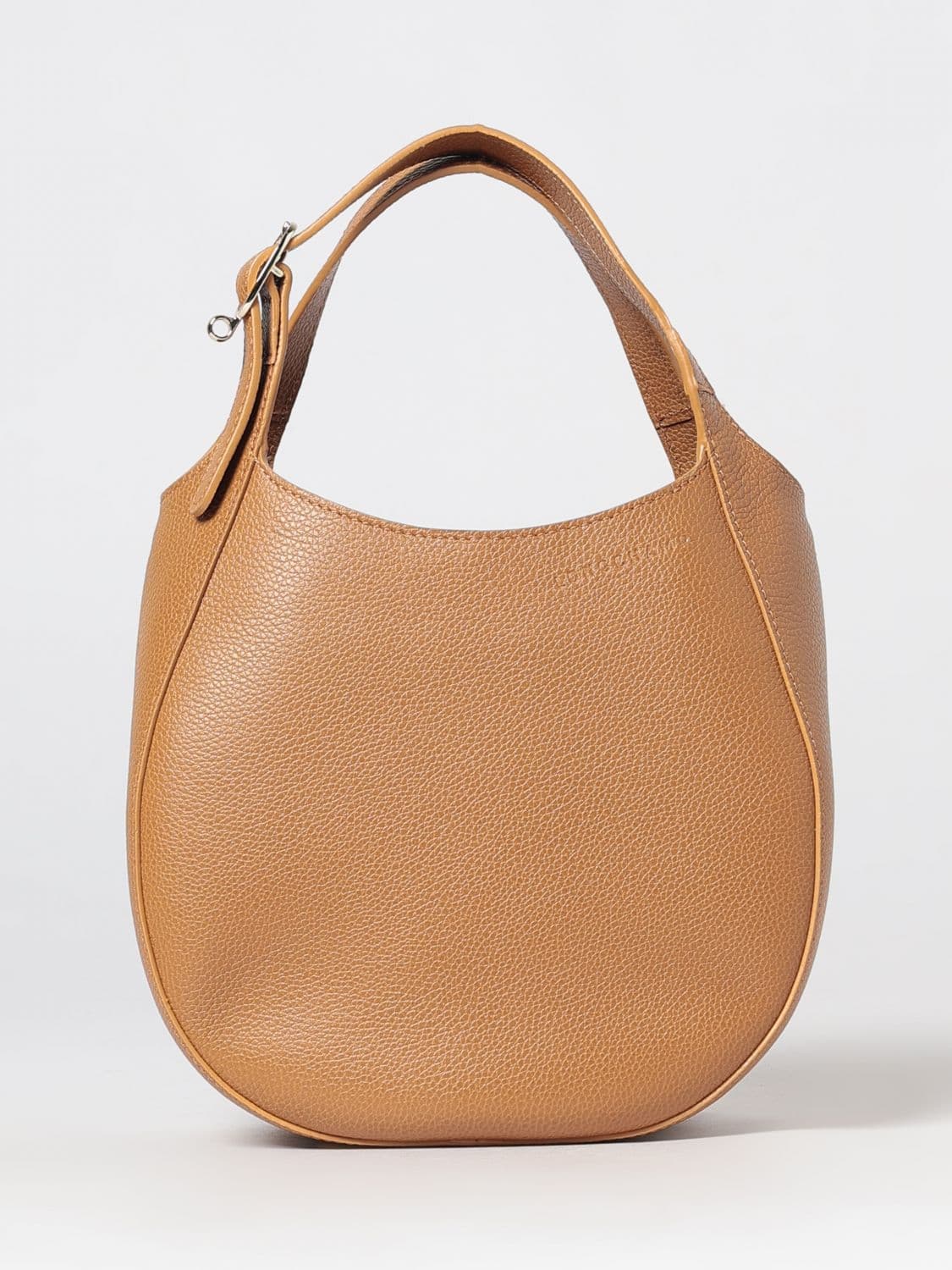 Longchamp Le Foulonné Toile Mini Grained Leather Tote Bag with Embossed Logo · OS
