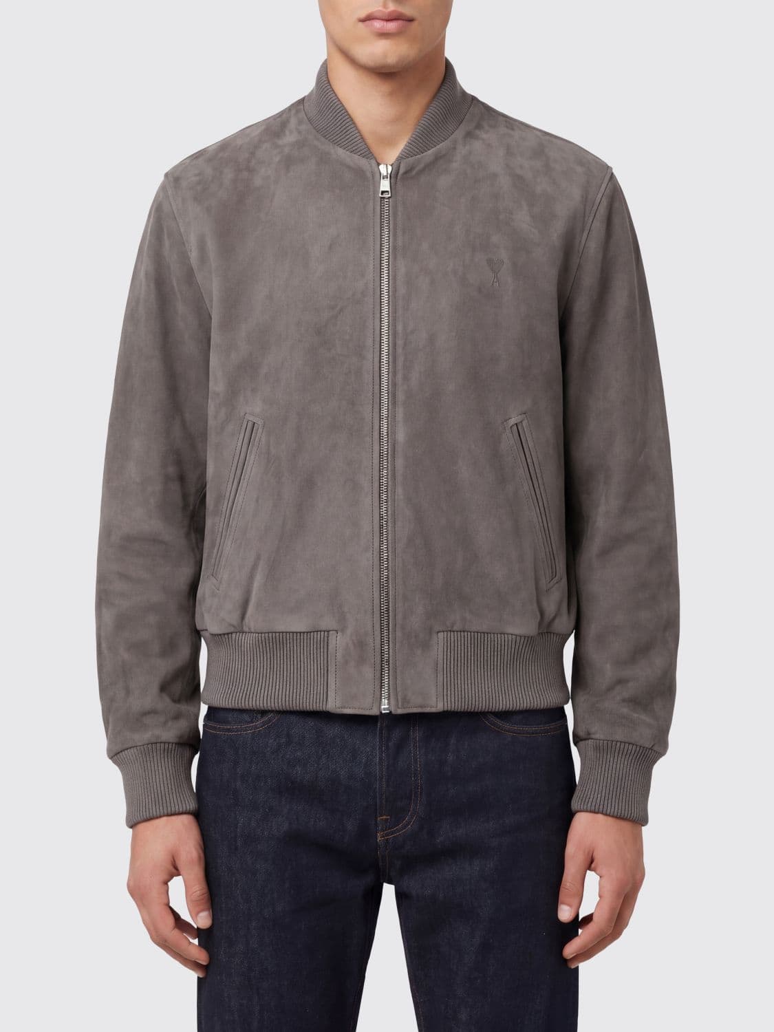 Ami Paris Jacket Men color Grey