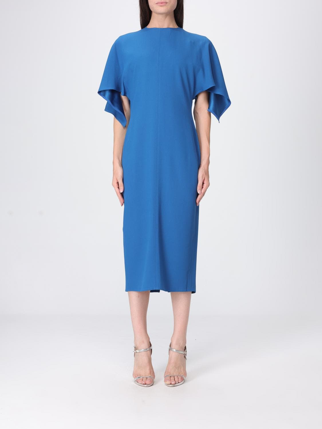 Stella Mccartney Crêpe Midi Tunic Dress with Teardrop Back