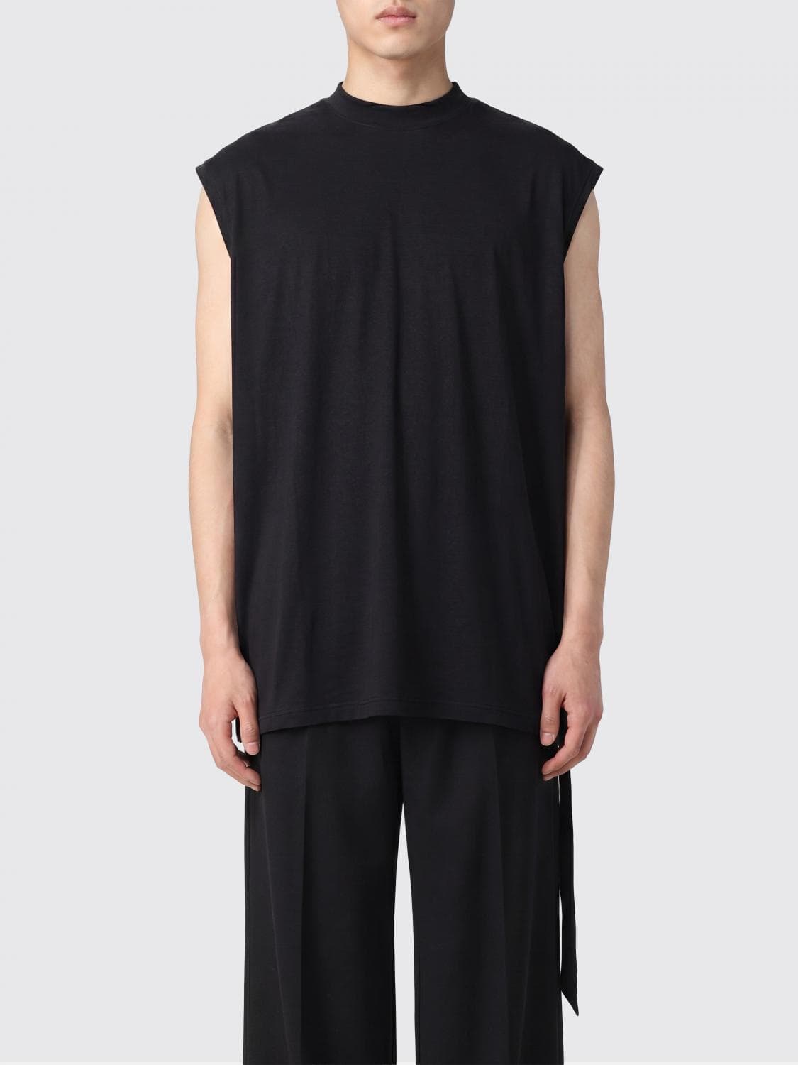 Rick Owens Drkshdw Sleeveless Crew Neck Jersey Tank Top