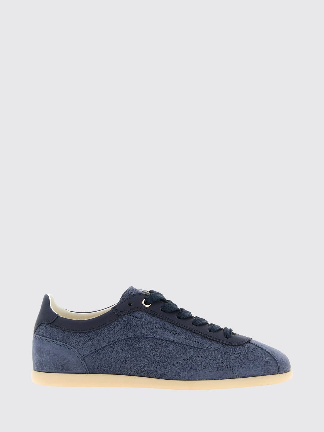 Brunello Cucinelli Low Top Sneakers in Smooth Calfskin and Nubuck