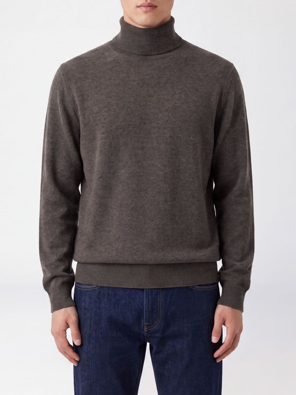 Brunello Cucinelli Slim Fit Wool Blend Turtleneck Jumper · 52