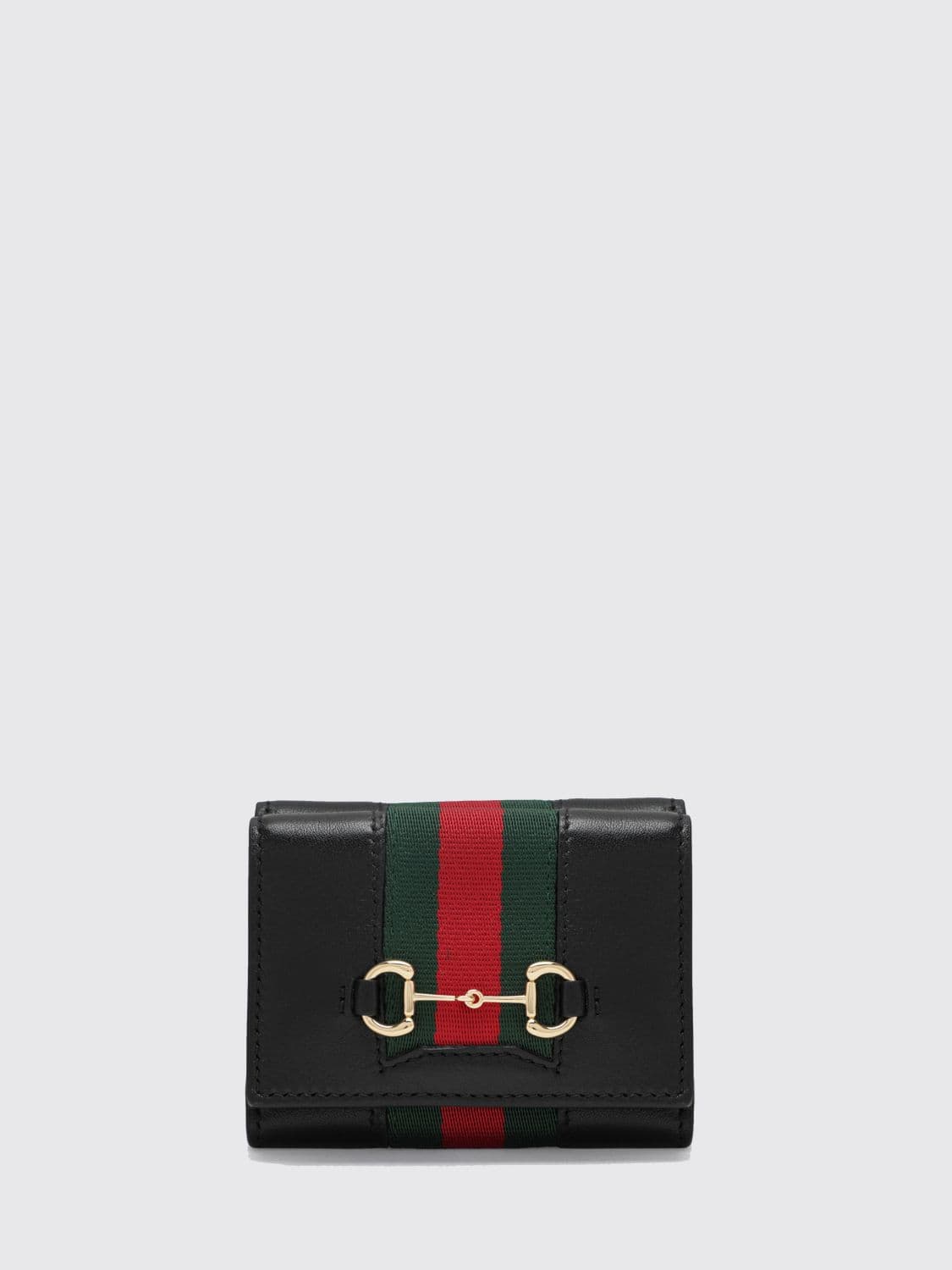 Gucci Horsebit Calfskin Wallet with Web Detail · OS