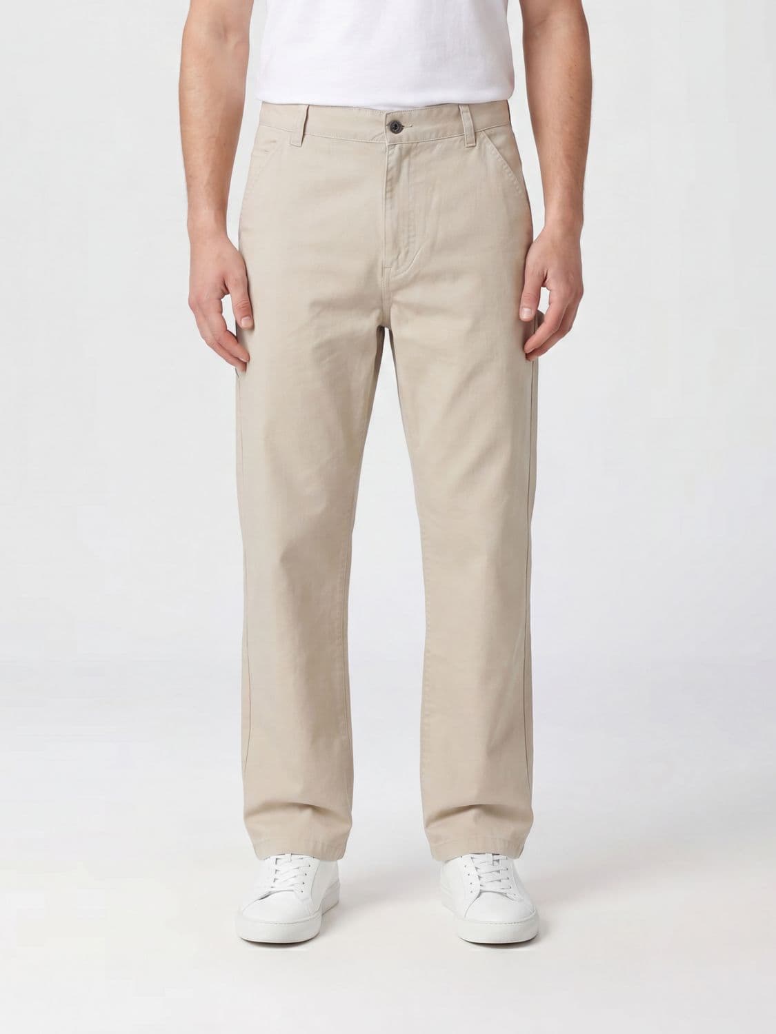 Sebago Mid-Rise Slim Fit Trousers in Stretch Cotton with Slant Pockets
