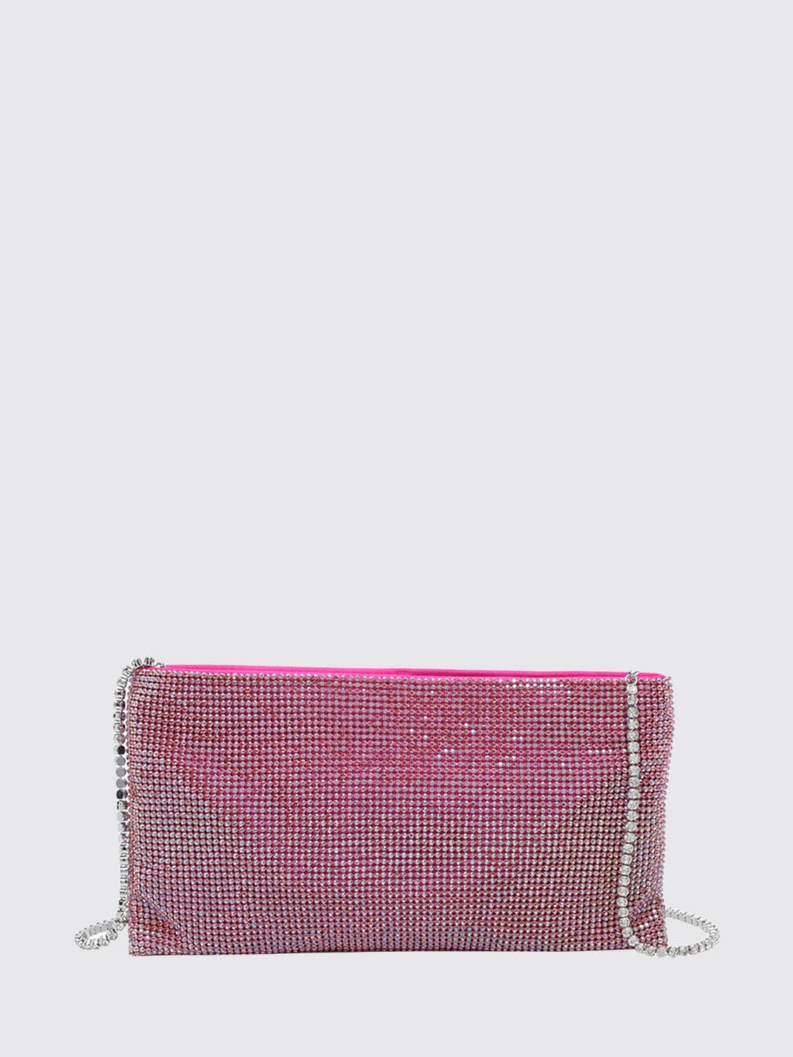Benedetta Bruzziches Your Best Friend Mini Bag in Satin with Rhinestones and Jewelled Strap · OS