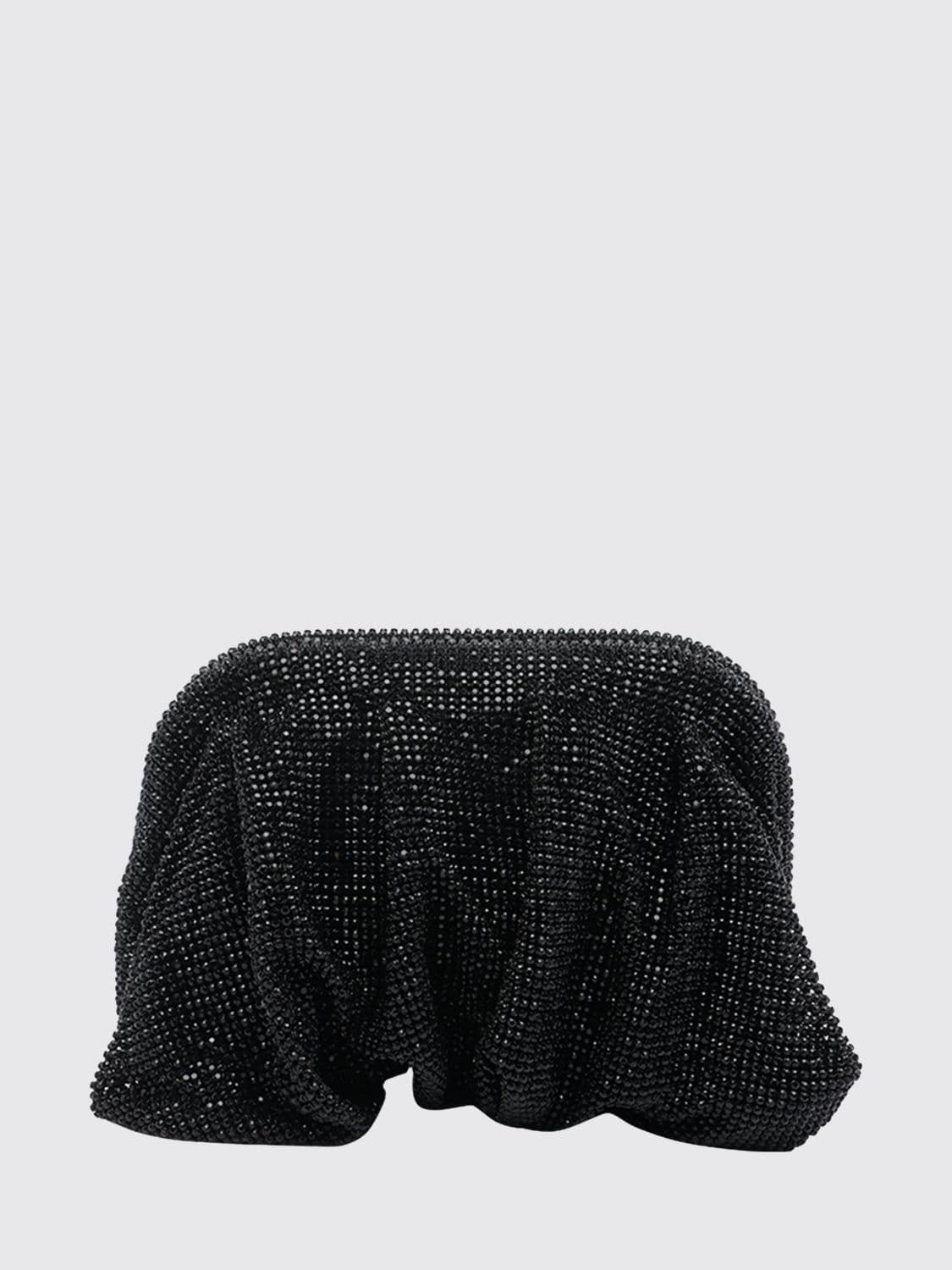 Benedetta Bruzziches Venus Draped Crystal Mesh Mini Bag with Strap