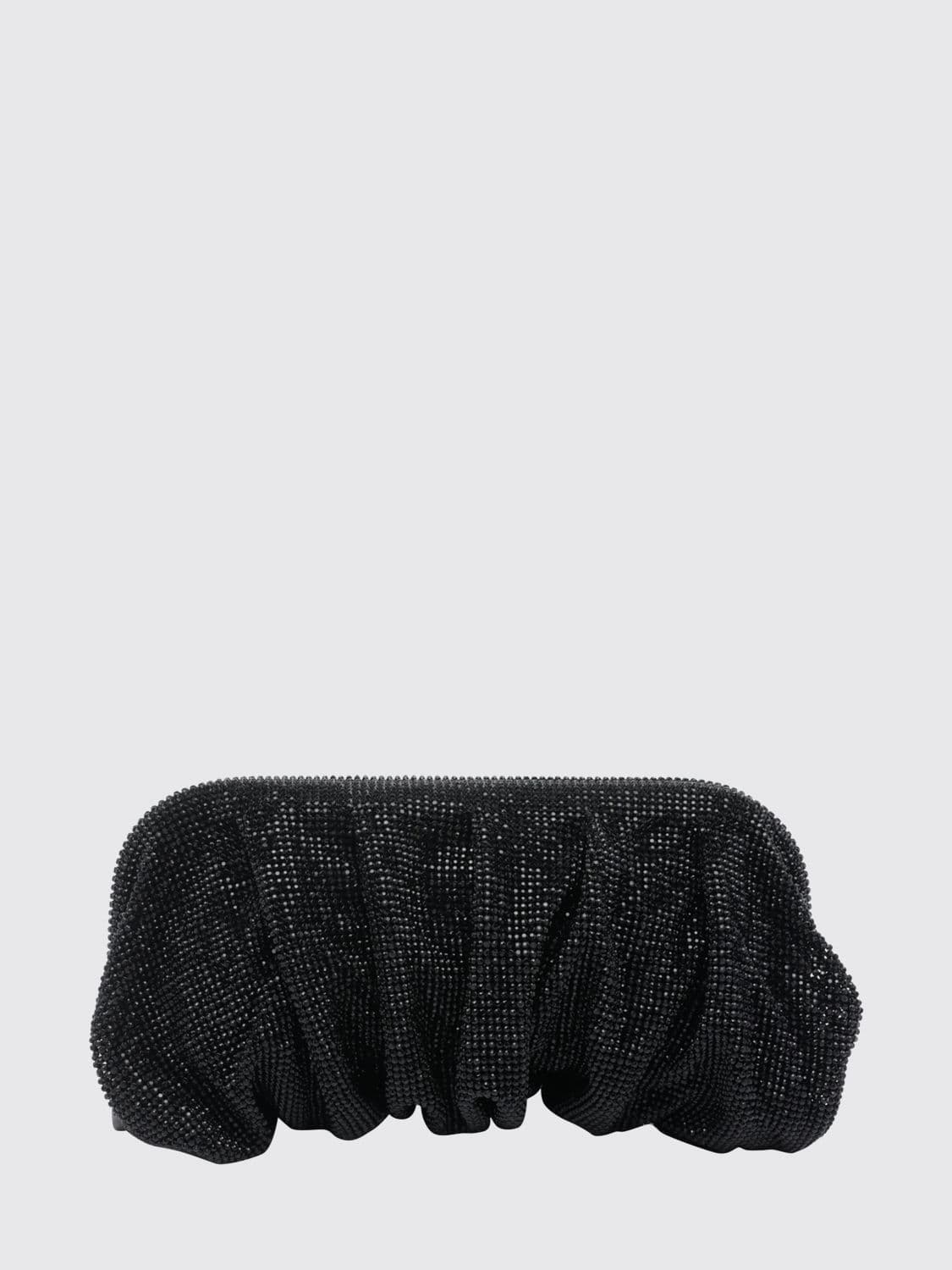 Benedetta Bruzziches Venus La Grande Draped Crystal Mesh Clutch
