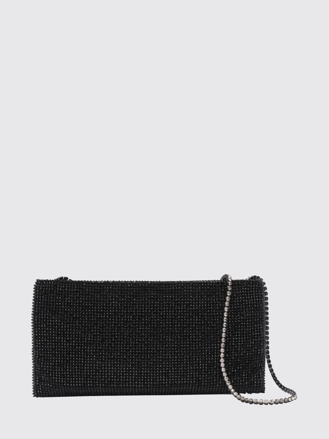 Benedetta Bruzziches Your Best Friend Crystal-Embellished Satin Mini Bag
